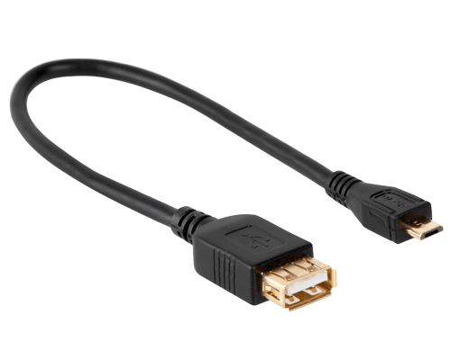 USB female – Micro USB male cable FMB025